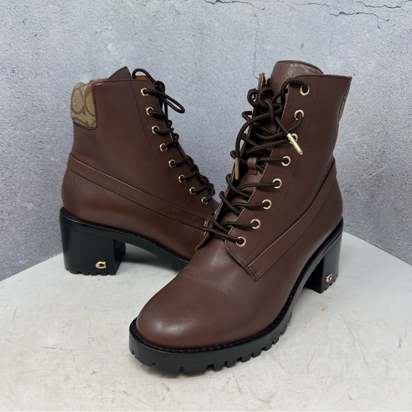 Coach Jill Walnut Leather Ankle Boots. Like New Condition. - Picture 5 of 15
